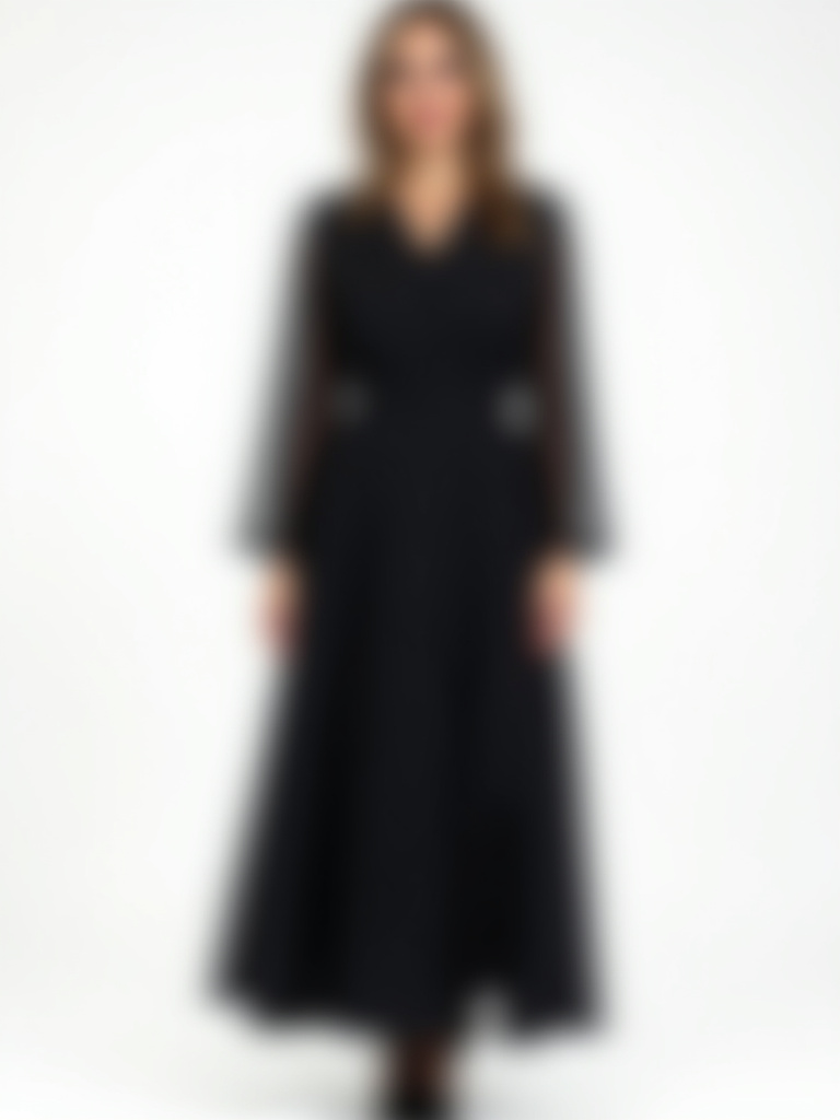 Robe longue manches longues rond 15€ au lieu de 25€
